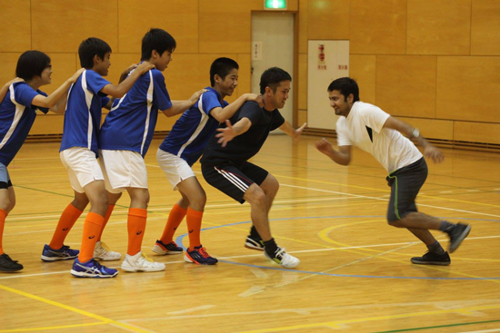 International Exchange through Sports Tag by the Representative from Japan6
